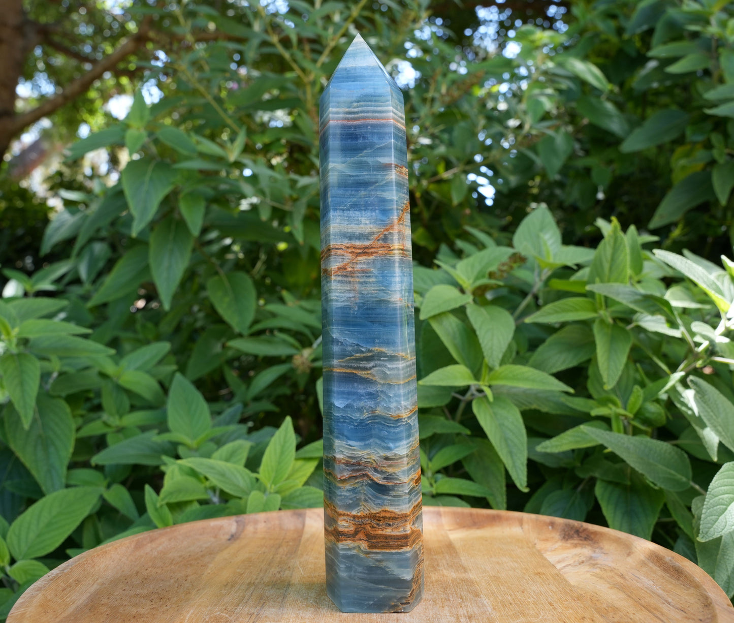 Extra Large Blue Onyx Tower | High Grade | Reiki Infused