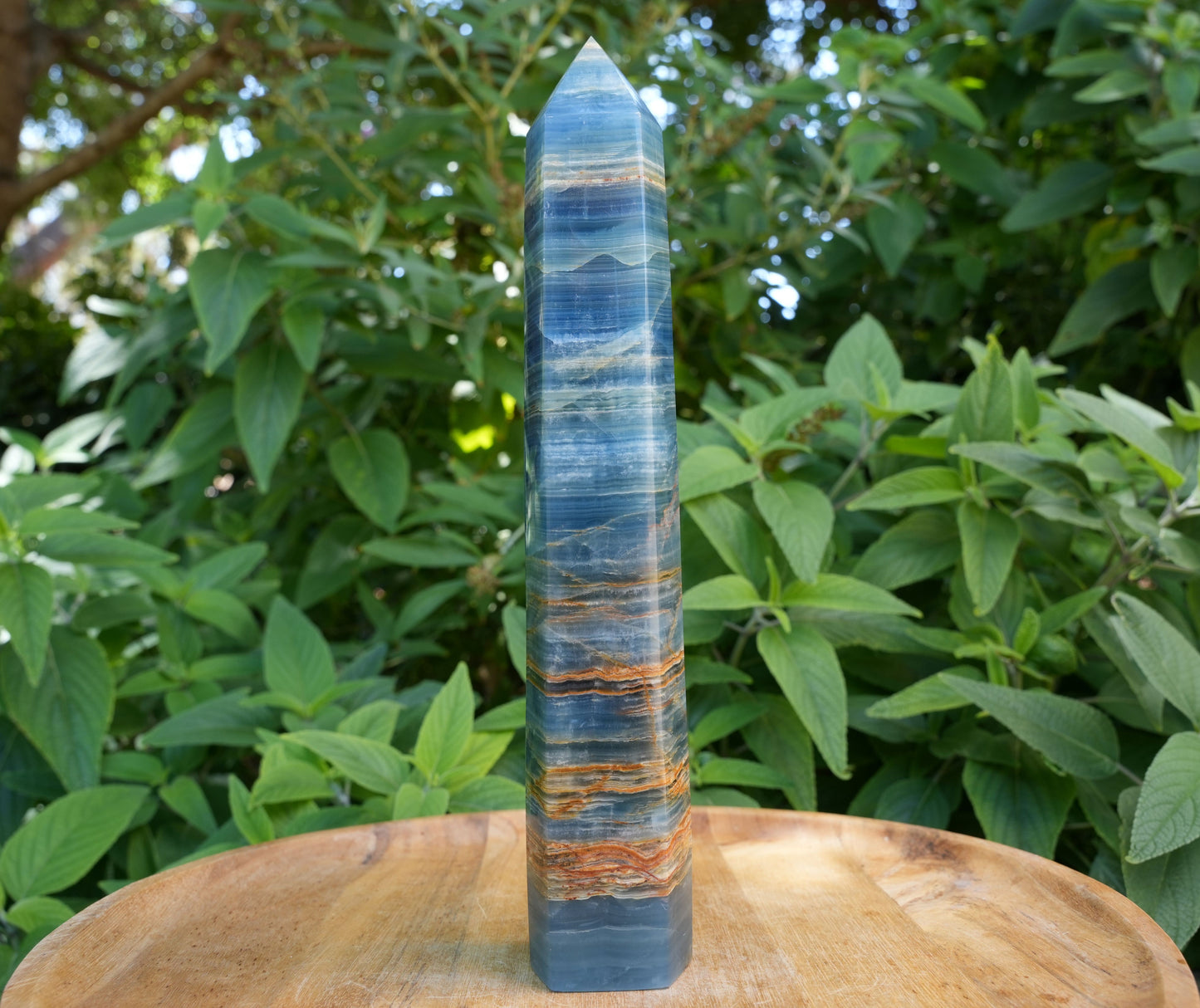 Extra Large Blue Onyx Tower | High Grade | Reiki Infused