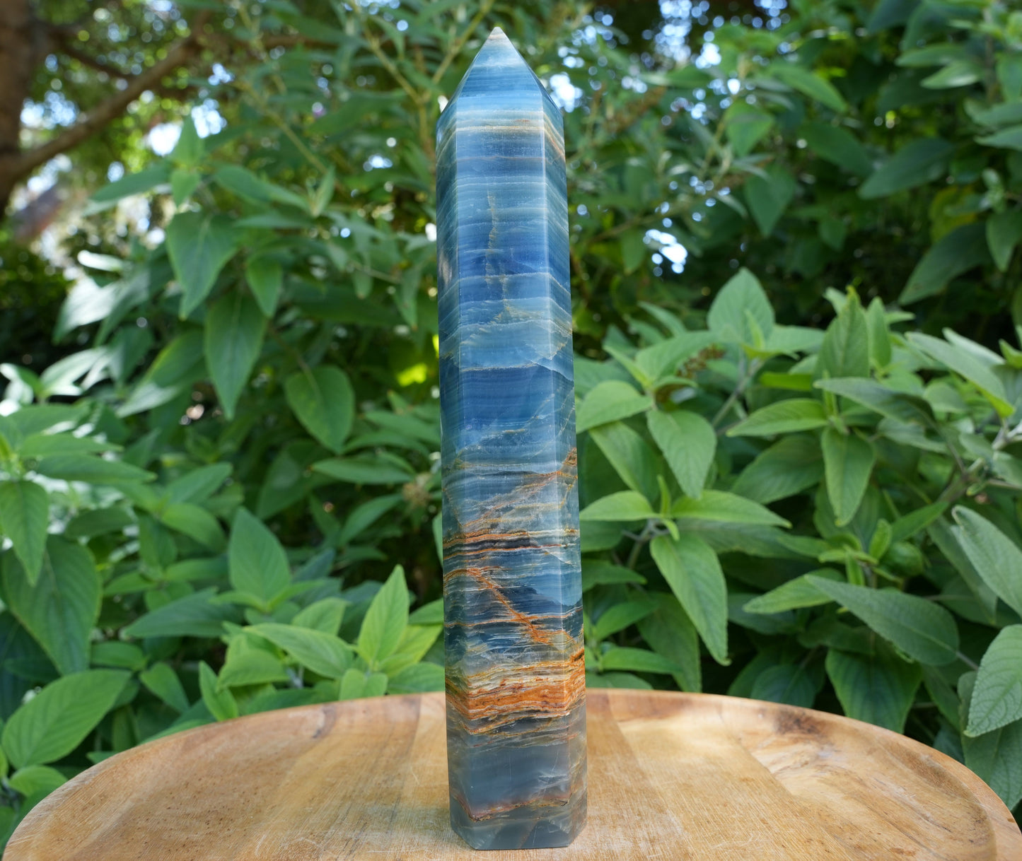 Extra Large Blue Onyx Tower | High Grade | Reiki Infused