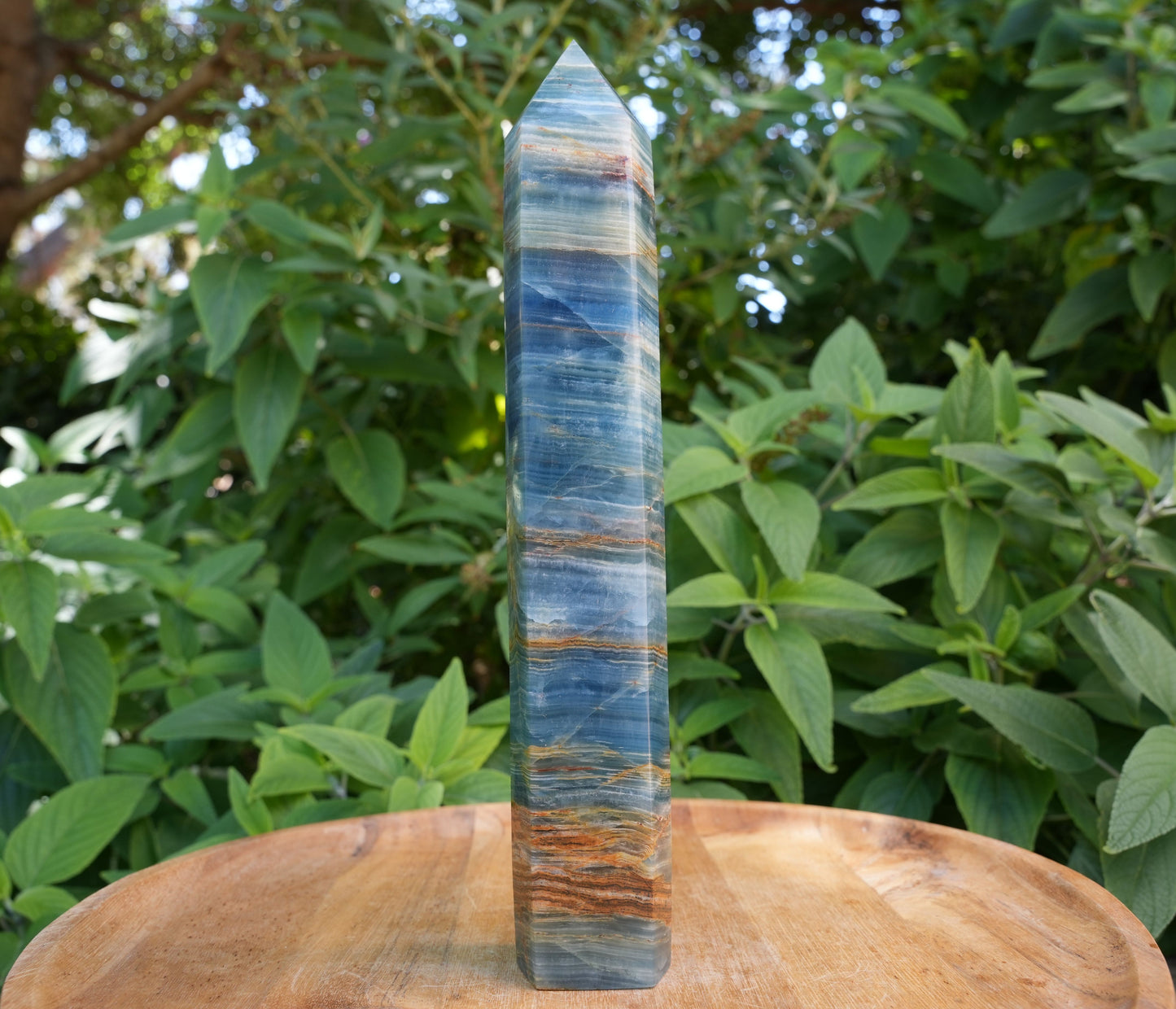 Extra Large Blue Onyx Tower | High Grade | Reiki Infused