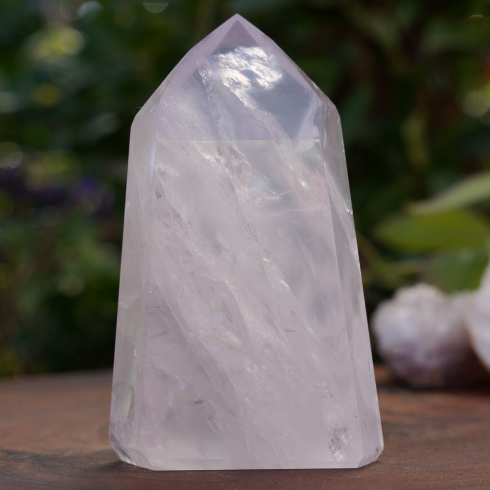 
                  
                    High Grade Rose Quartz Girasol Towers | Reiki Infused
                  
                