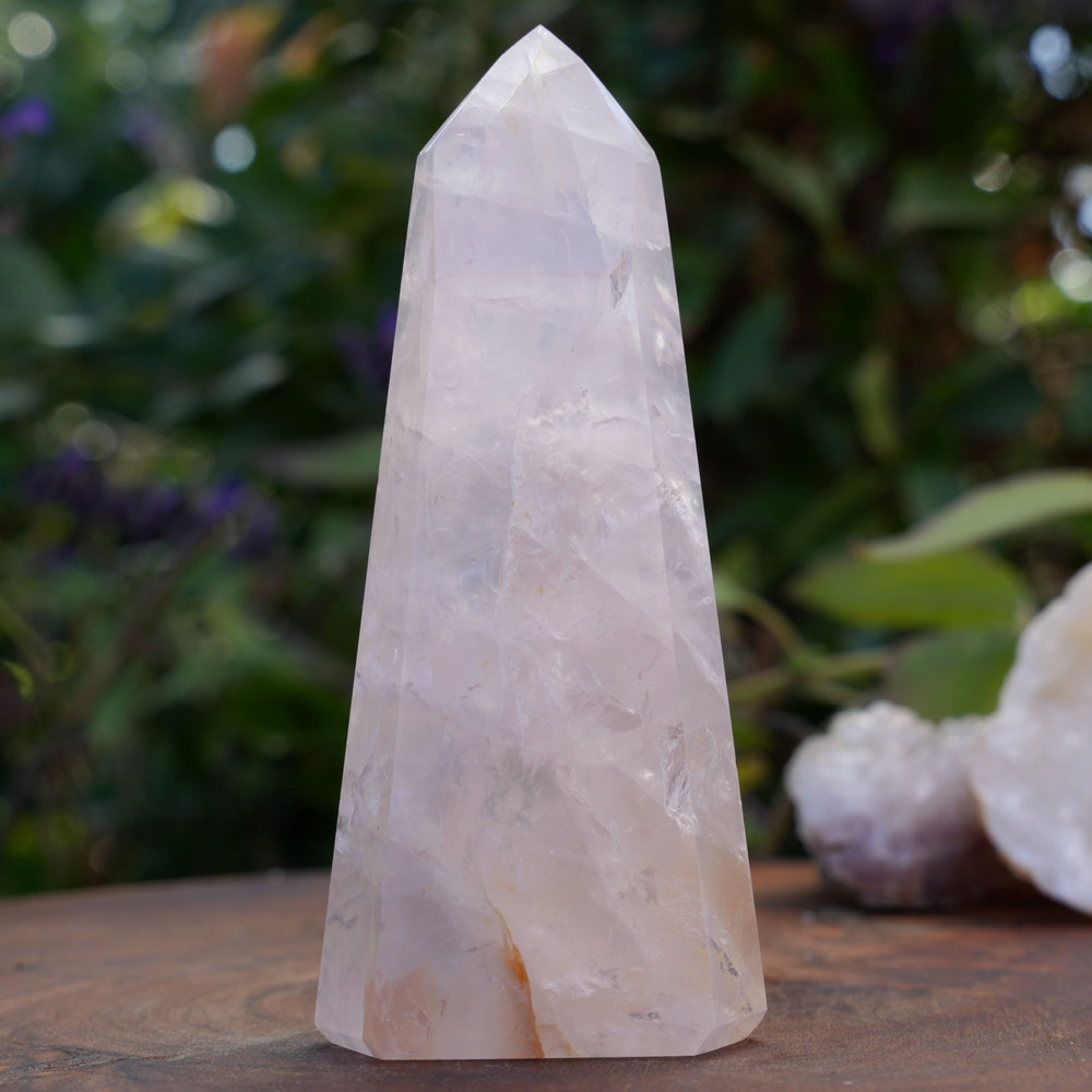 
                  
                    High Grade Rose Quartz Girasol Towers | Reiki Infused
                  
                