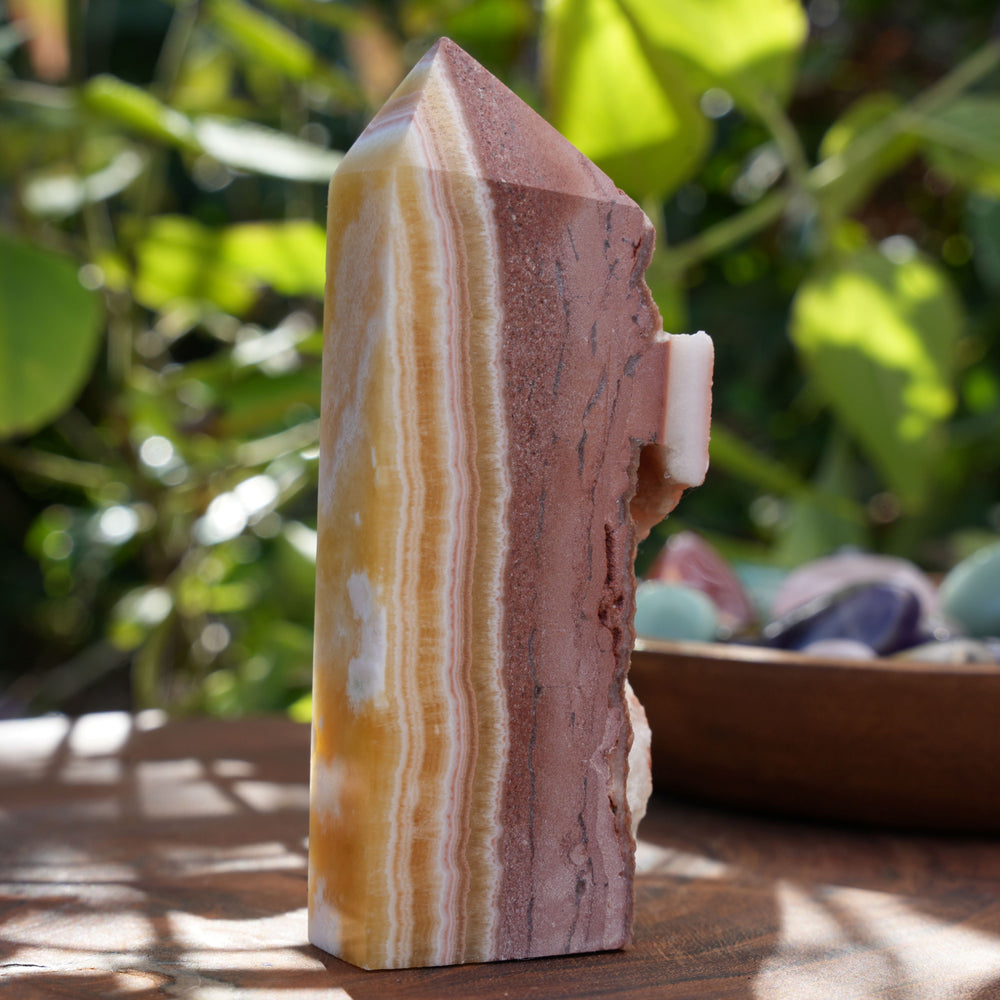 
                  
                    Brown & Yellow Calcite Towers | Reiki Infused
                  
                