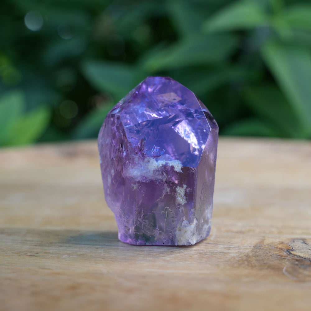 
                  
                    Amethyst Deep Purple Cut Base Towers | High Quality | Reiki Infused
                  
                