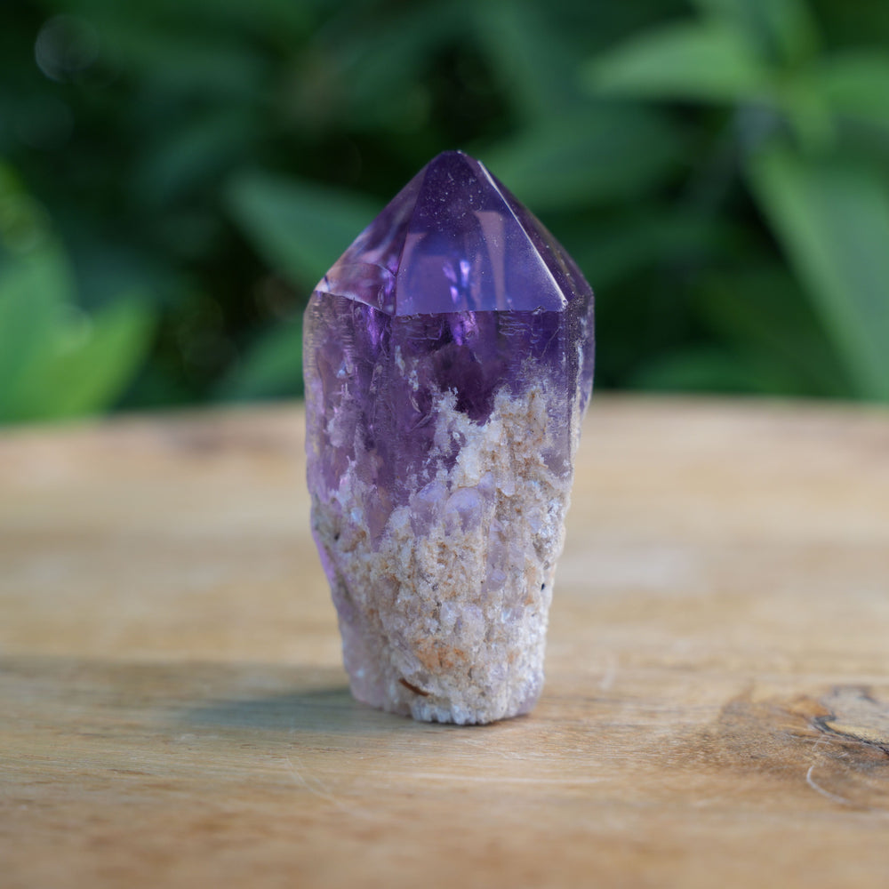 
                  
                    Amethyst Deep Purple Cut Base Towers | High Quality | Reiki Infused
                  
                