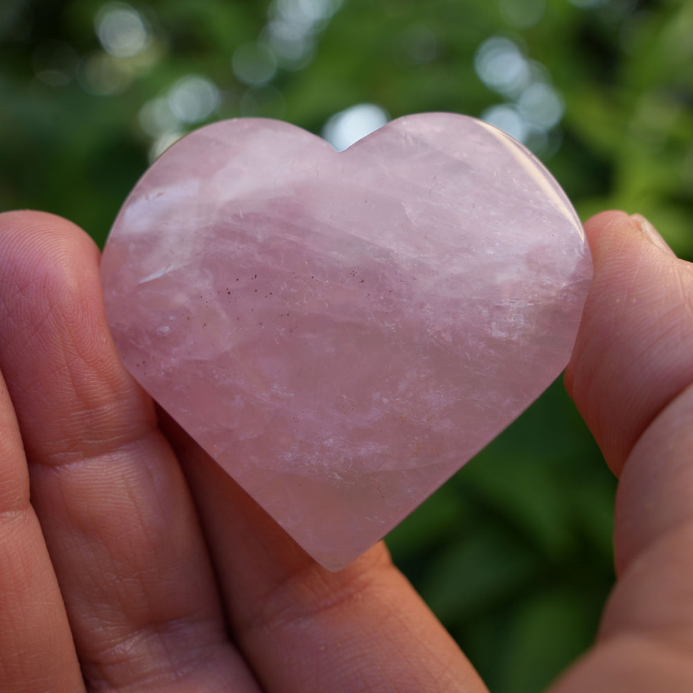 Rose Quartz Hearts | Reiki Infused