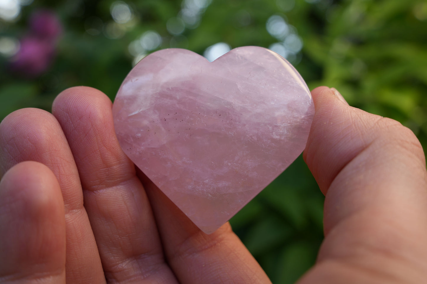 Rose Quartz Hearts | Reiki Infused