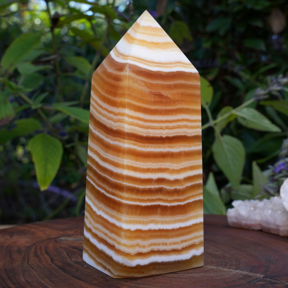 Large Yellow Calcite Towers | Reiki Infused