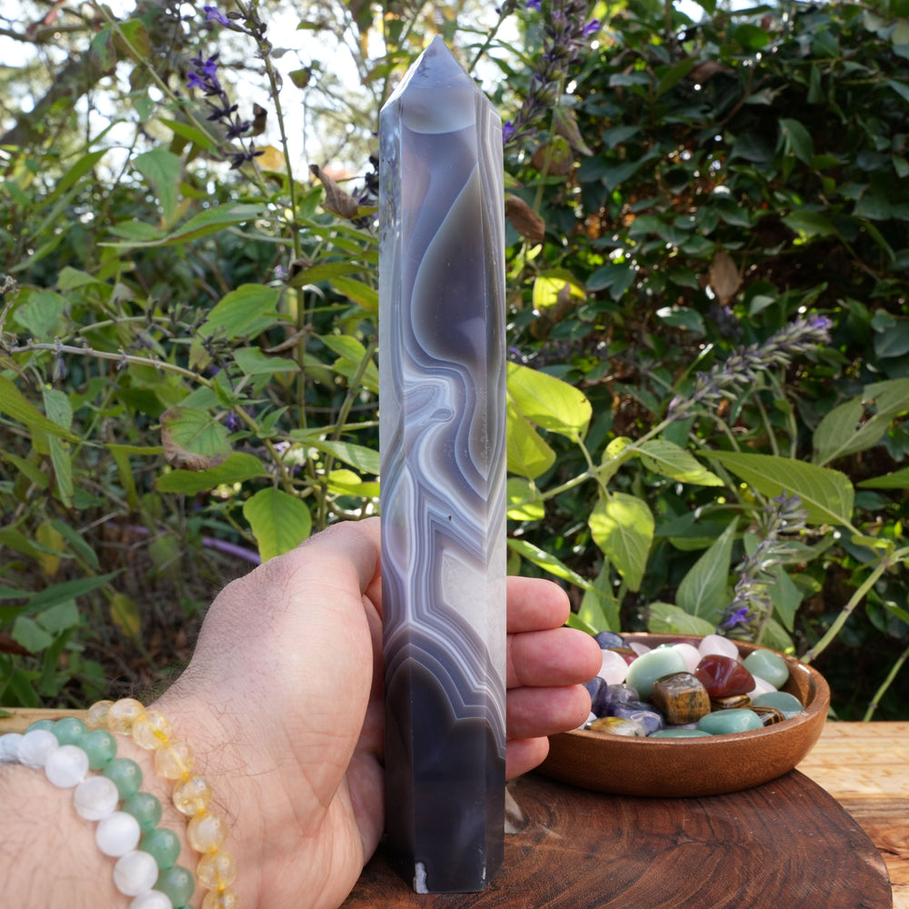 Large Botswana Agate Towers | Reiki Infused