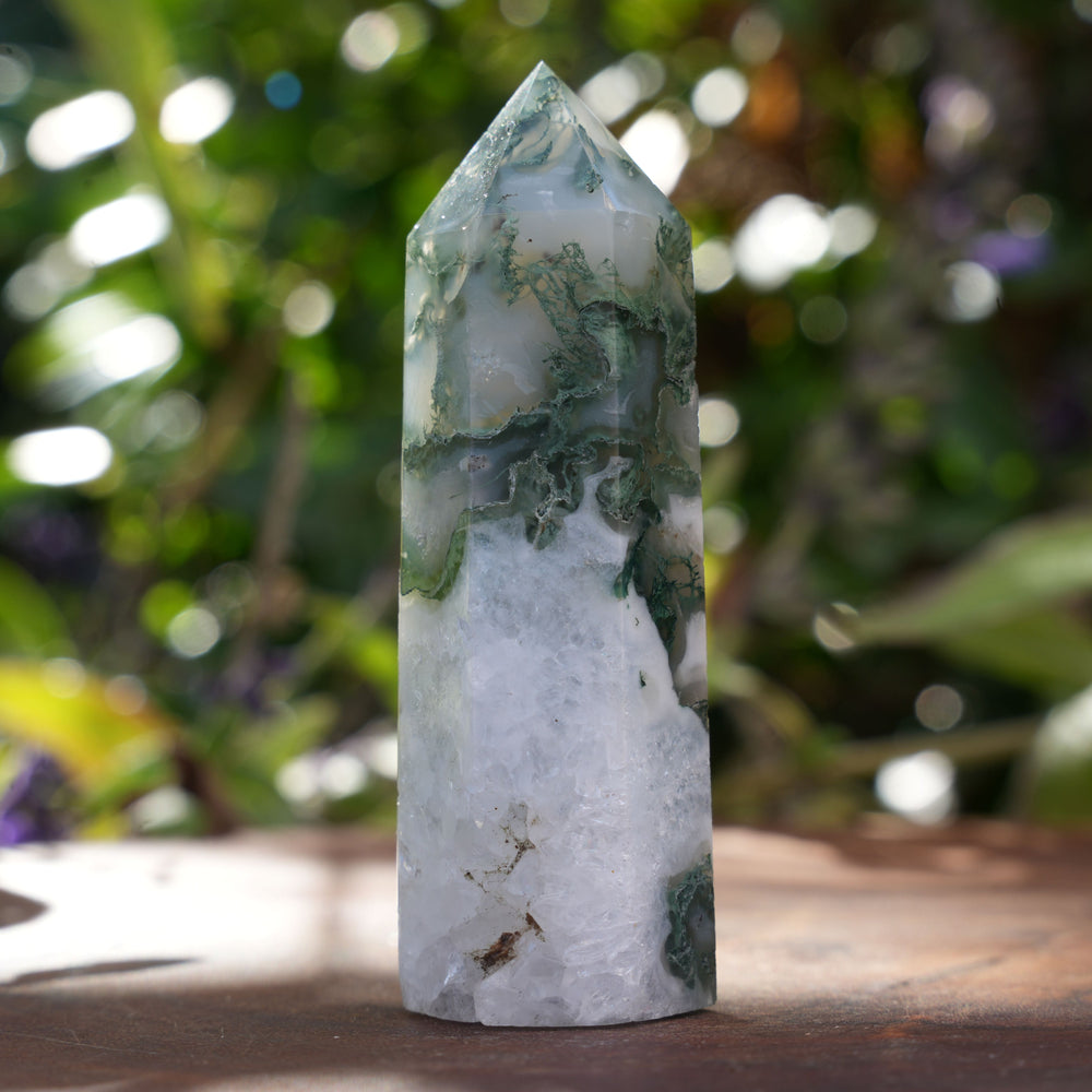 Moss Agate Towers | Reiki Infused