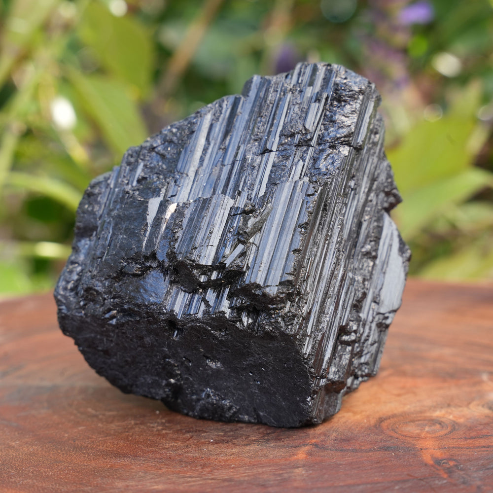 Raw Black Tourmaline Chunks | Reiki Infused