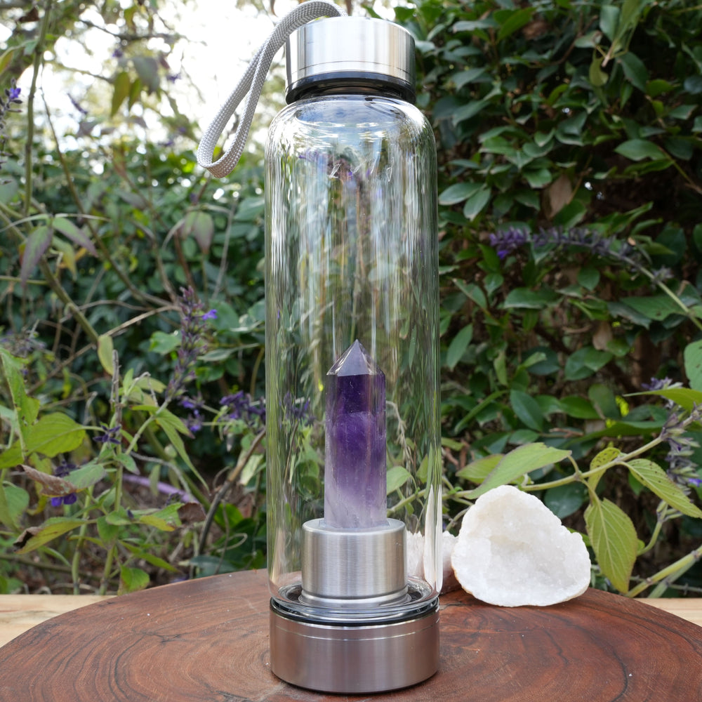 Amethyst Water Bottle | Reiki Infused