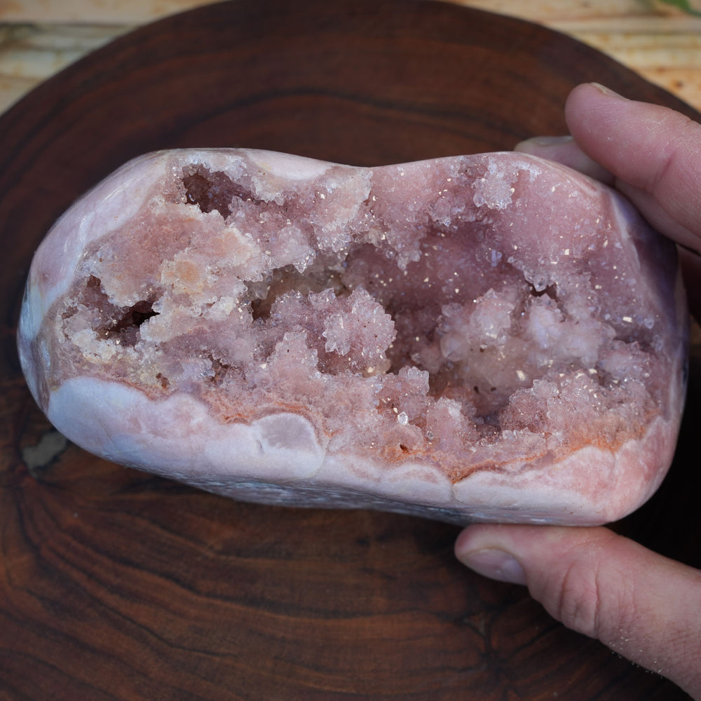 AA Grade Druzy Pink Amethyst Freeform | Reiki Infused