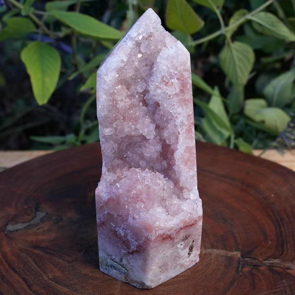 
                  
                    High Grade Druzy Pink Amethyst Tower | Reiki Infused
                  
                