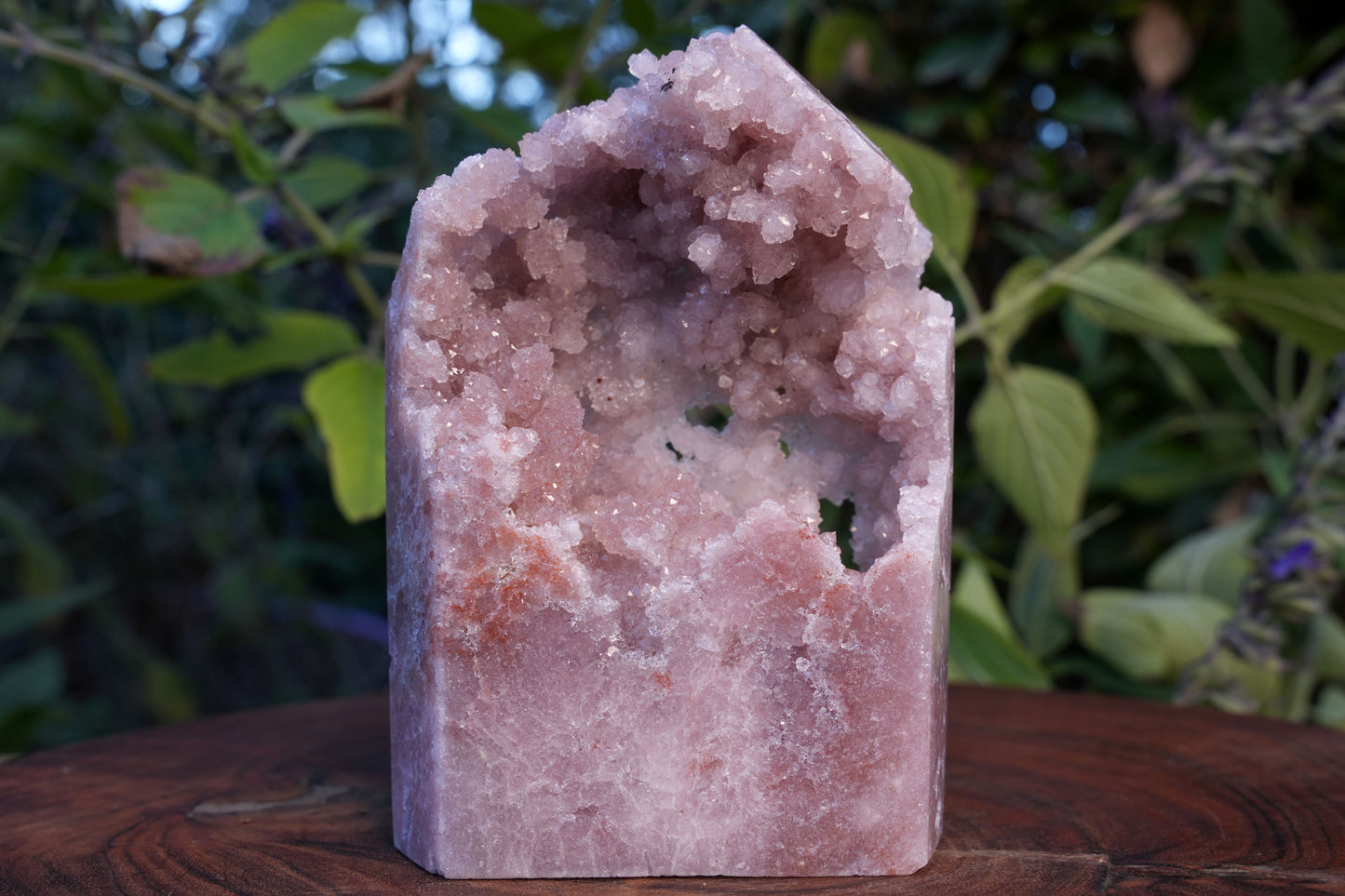 High Grade Druzy Pink Amethyst Tower | Reiki Infused