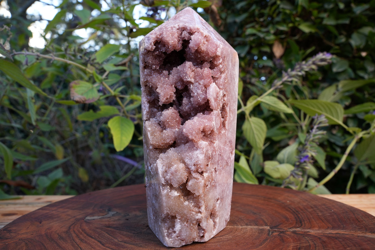 AAA Grade Druzy Pink Amethyst Tower | Reiki Infused