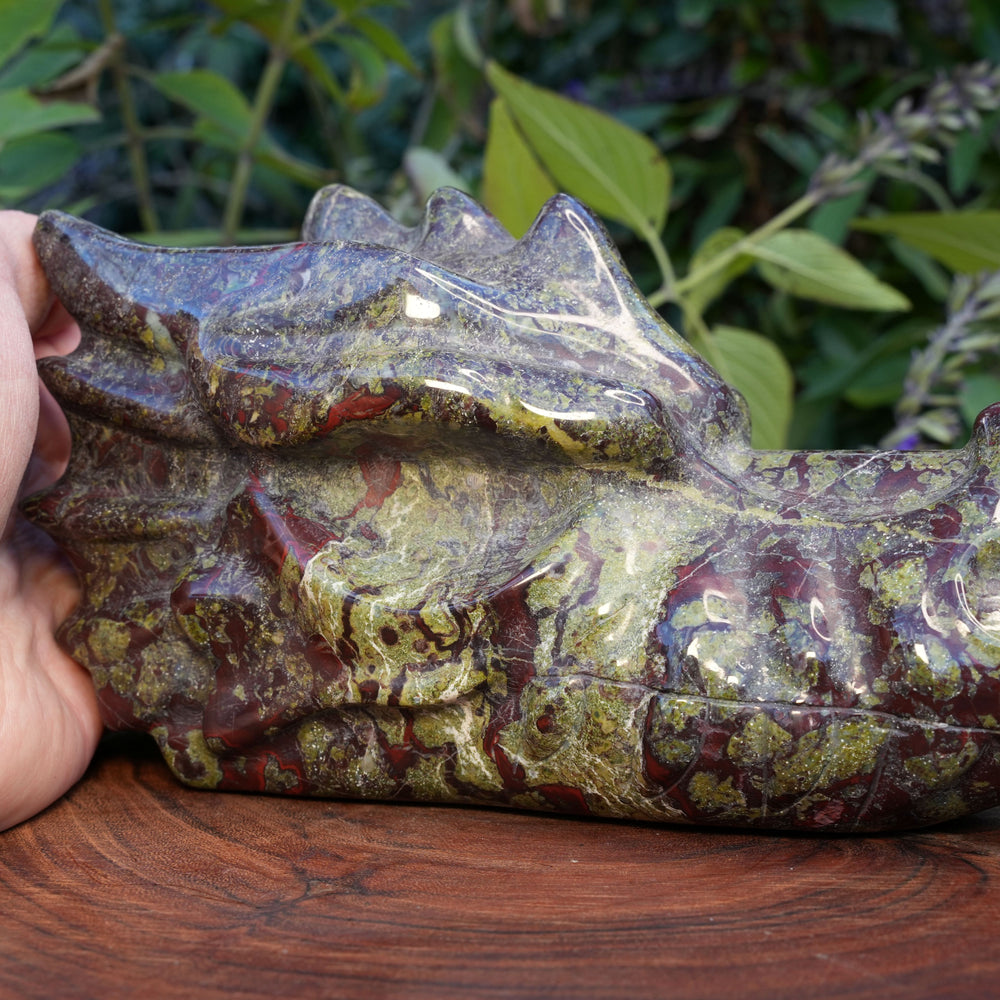 
                  
                    Dragons Blood Jasper Dragon Head | Reiki Infused
                  
                