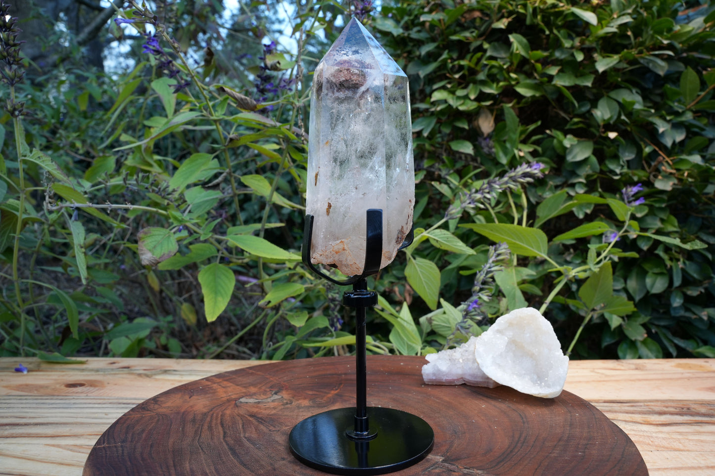 Garden Quartz on Stand | Reiki Infused