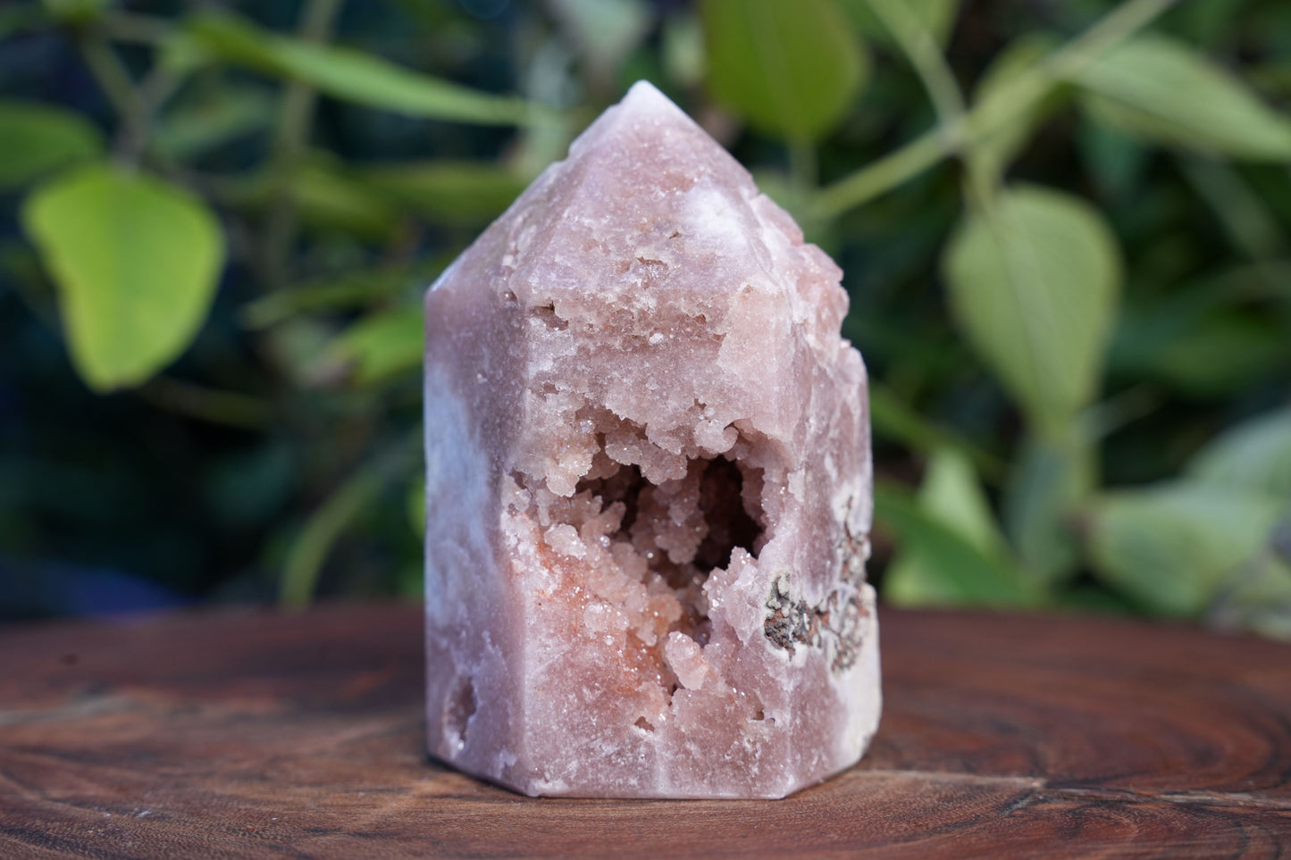 High Grade Druzy Pink Amethyst Tower | Reiki Infused