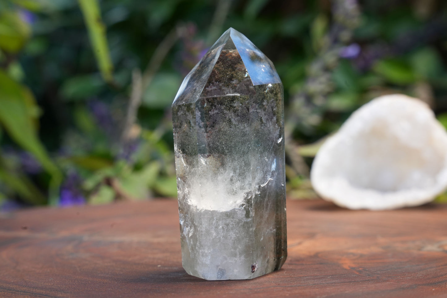 Small Green & Purple Garden Quartz Points | High Grade | Reiki Infused