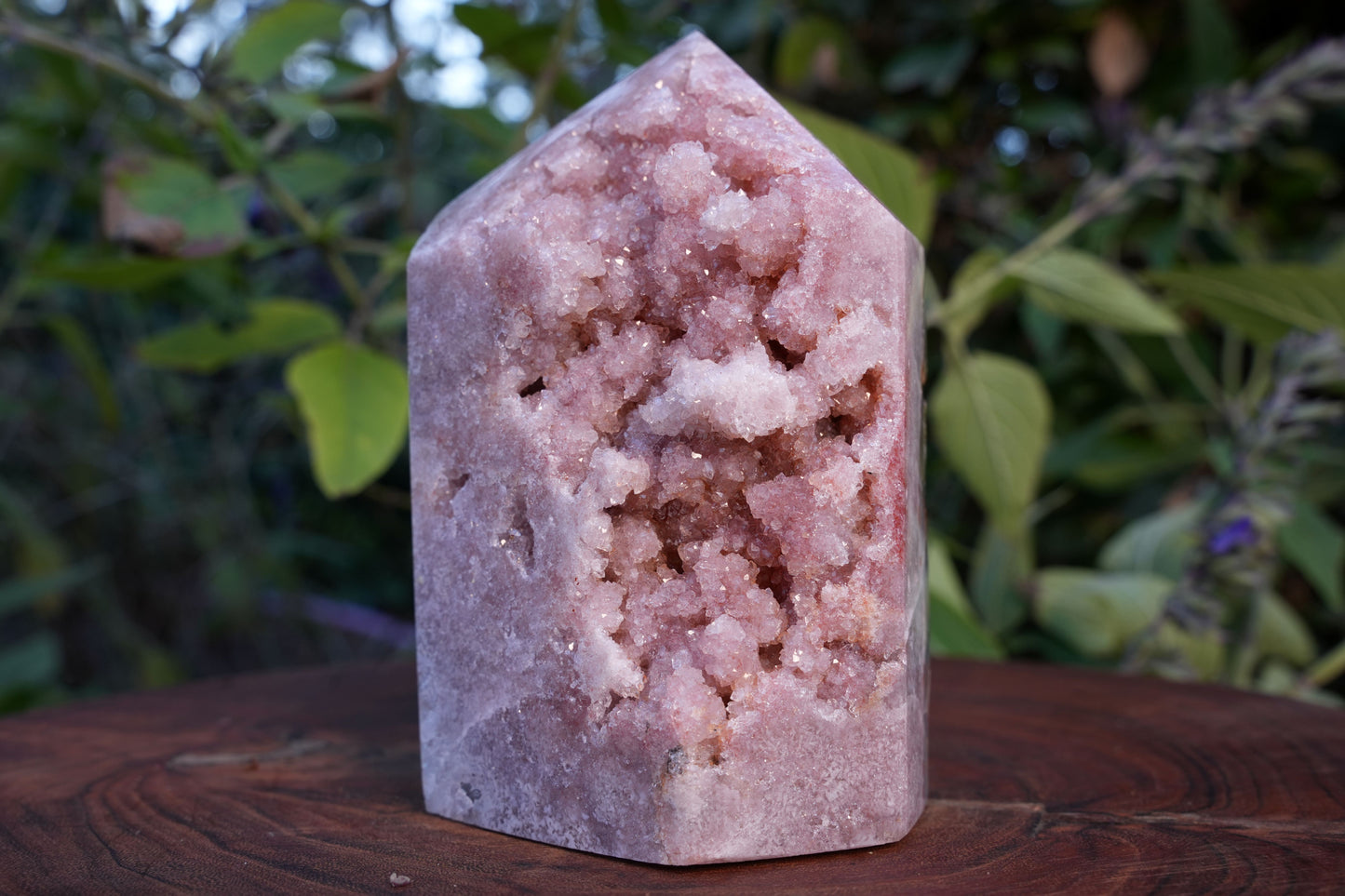 AAA Grade Druzy Pink Amethyst Tower | Reiki Infused