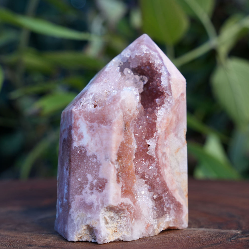 High Grade Druzy Pink Amethyst Tower | Reiki Infused