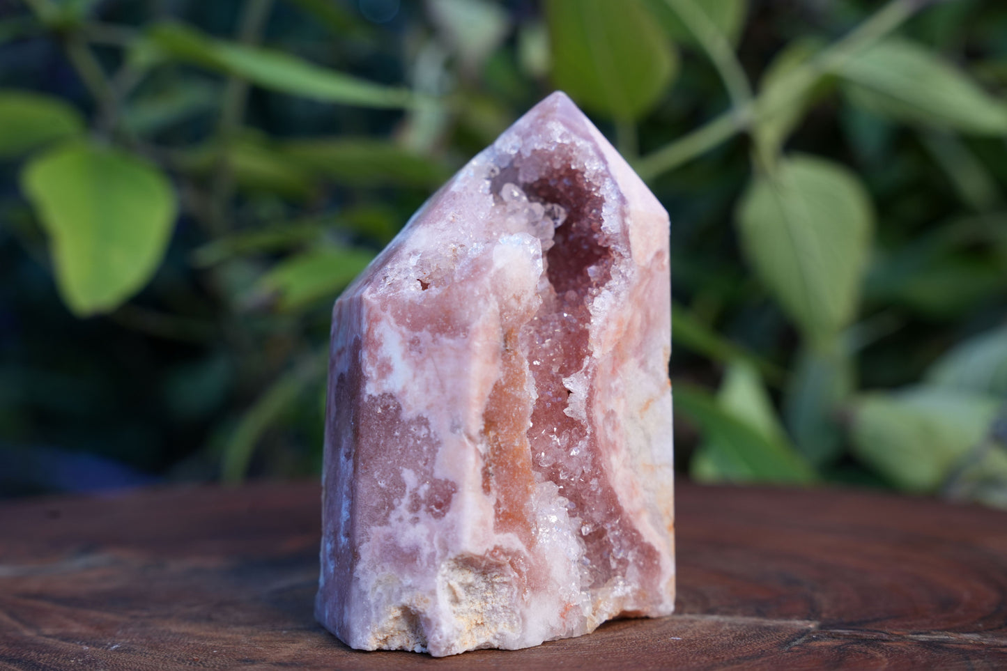 High Grade Druzy Pink Amethyst Tower | Reiki Infused