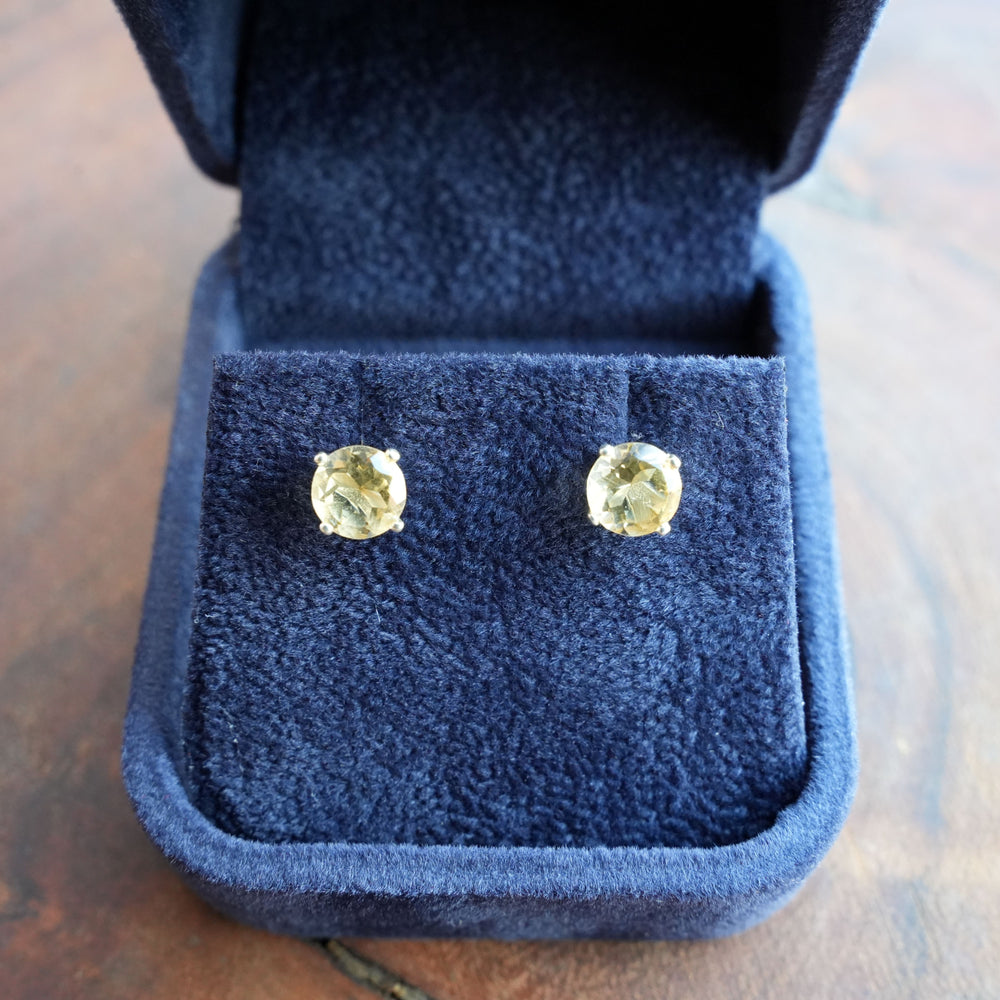 
                  
                    High Grade Natural Citrine Studded Earrings | Stirling Silver | Reiki Infused
                  
                