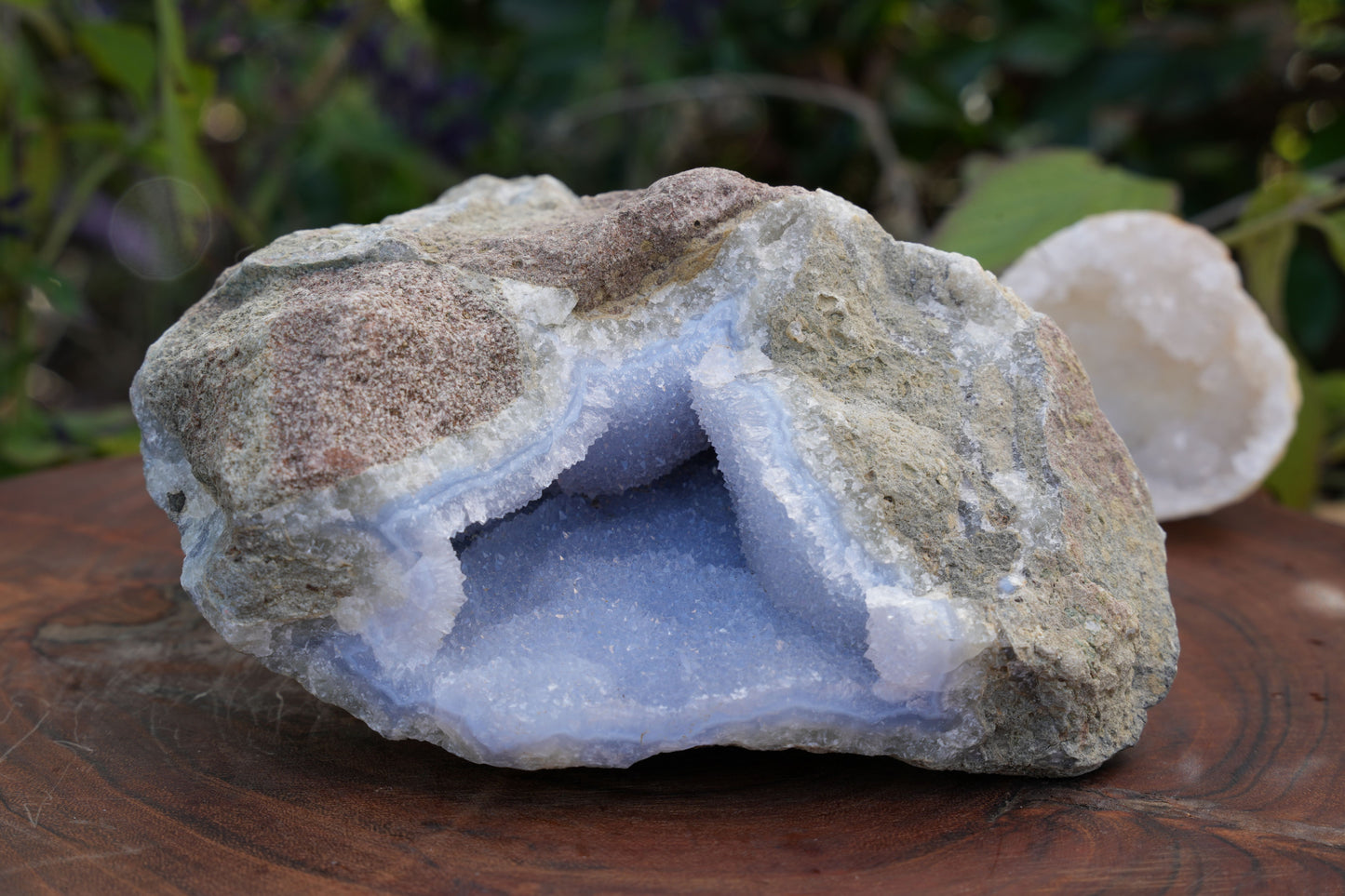Blue Lace Agate Cave Cluster | Reiki Infused