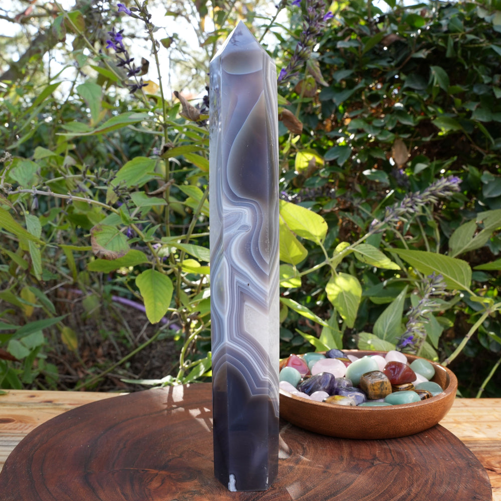 Large Botswana Agate Towers | Reiki Infused