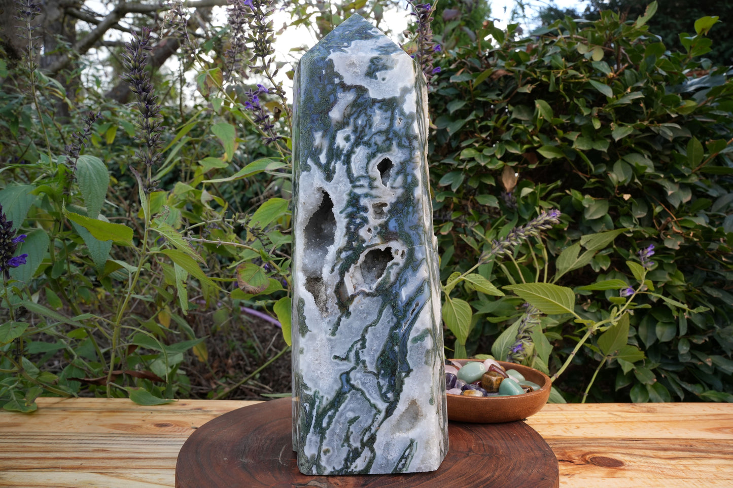 Giant Moss Agate Generator | Reiki Infused