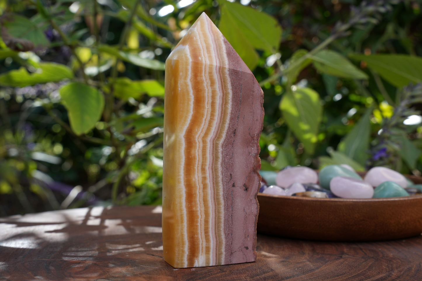 Brown & Yellow Calcite Towers | Reiki Infused