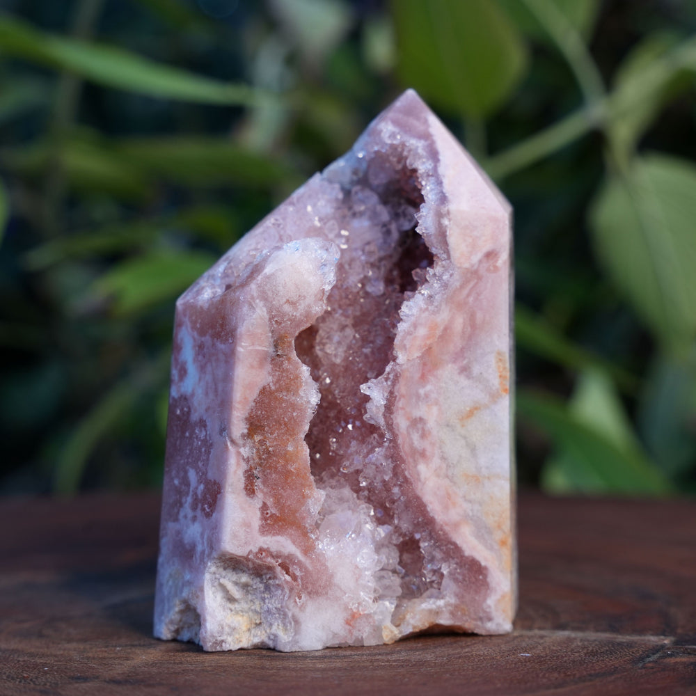 High Grade Druzy Pink Amethyst Tower | Reiki Infused