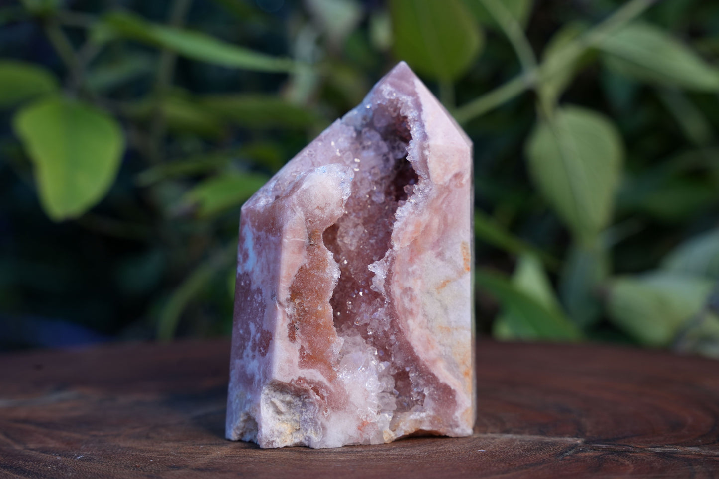 High Grade Druzy Pink Amethyst Tower | Reiki Infused