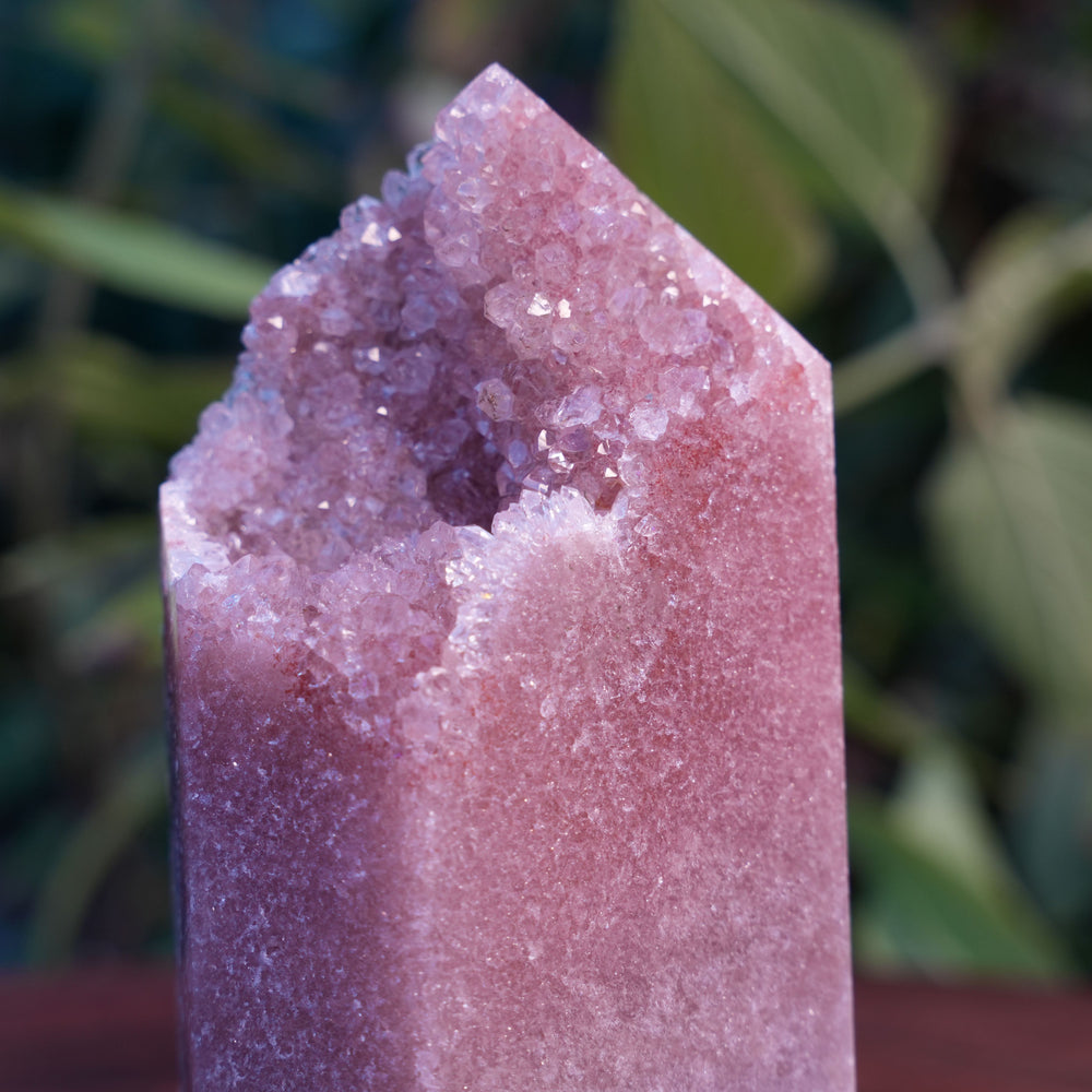 
                  
                    High Grade Druzy Pink Amethyst Tower | Reiki Infused
                  
                