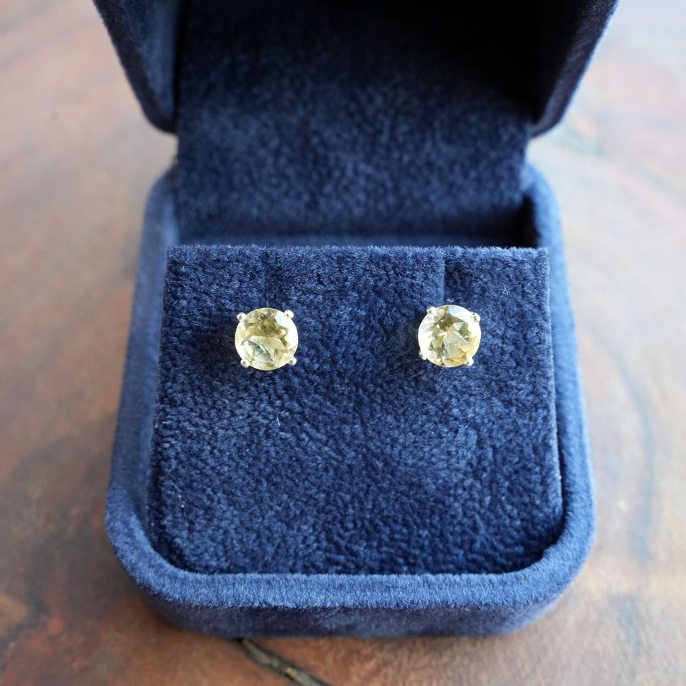 
                  
                    High Grade Natural Citrine Studded Earrings | Stirling Silver | Reiki Infused
                  
                