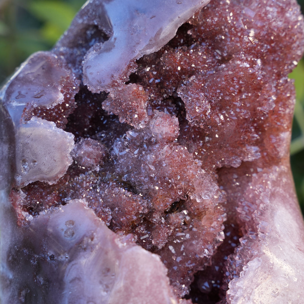 AAA Large Grade Druzy Pink Amethyst Freeform | Reiki Infused