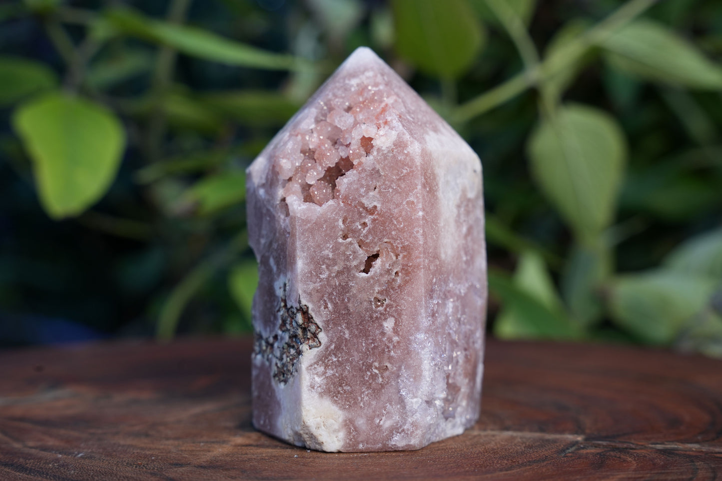 High Grade Druzy Pink Amethyst Tower | Reiki Infused