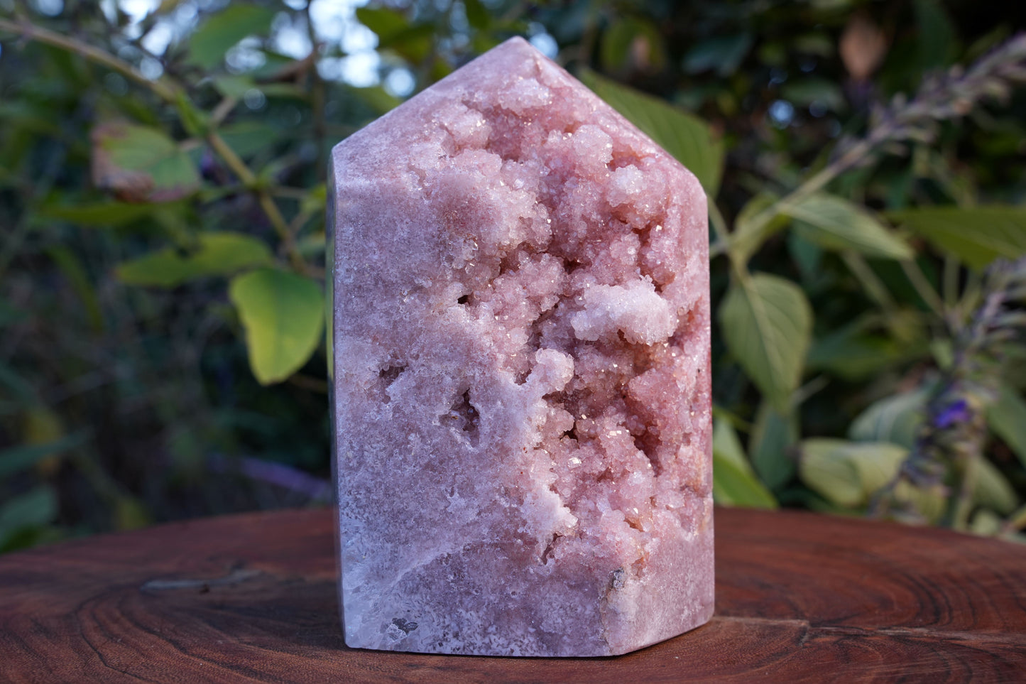 AAA Grade Druzy Pink Amethyst Tower | Reiki Infused