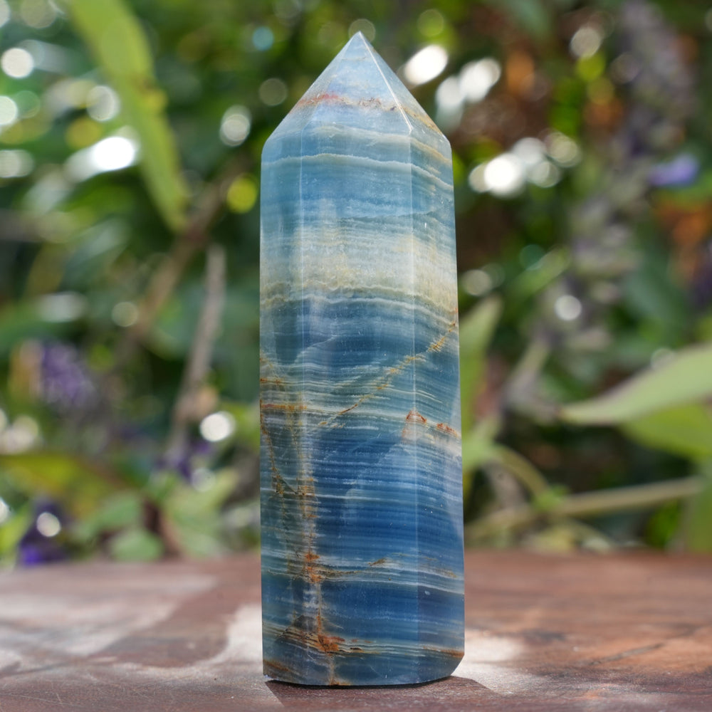Blue Onyx Points | Reiki Infused