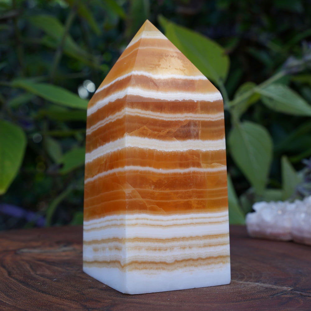 Large Yellow Calcite Towers | Reiki Infused