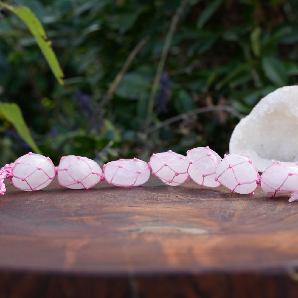 
                  
                    Rose Quartz Tumbled Hanging Charm | Reiki Infused
                  
                