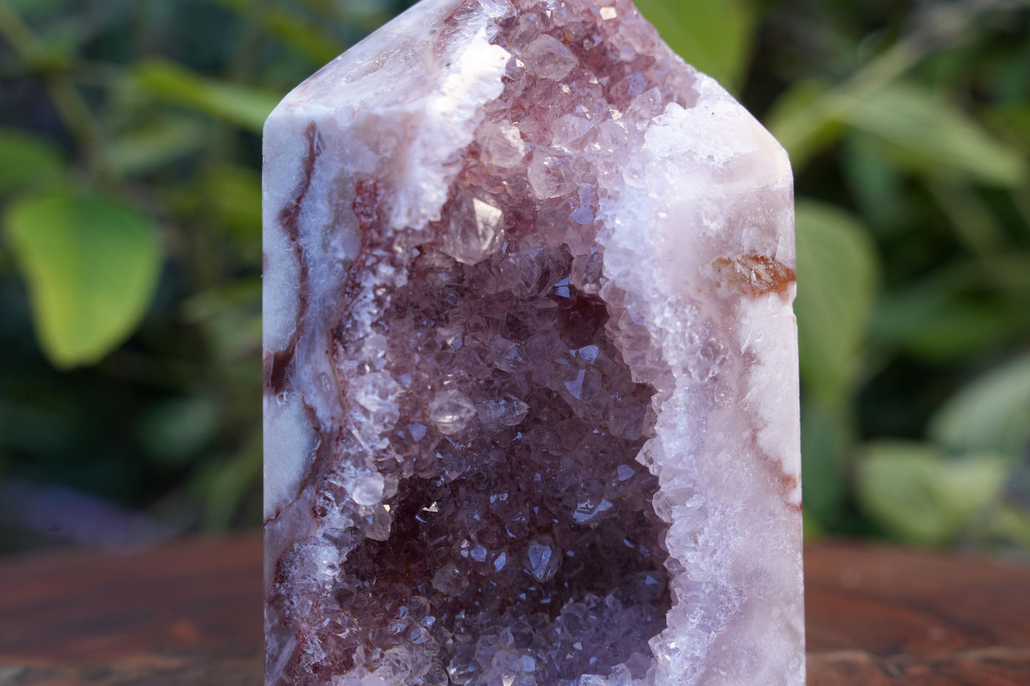 AA Grade Druzy Pink Amethyst Tower | Reiki Infused
