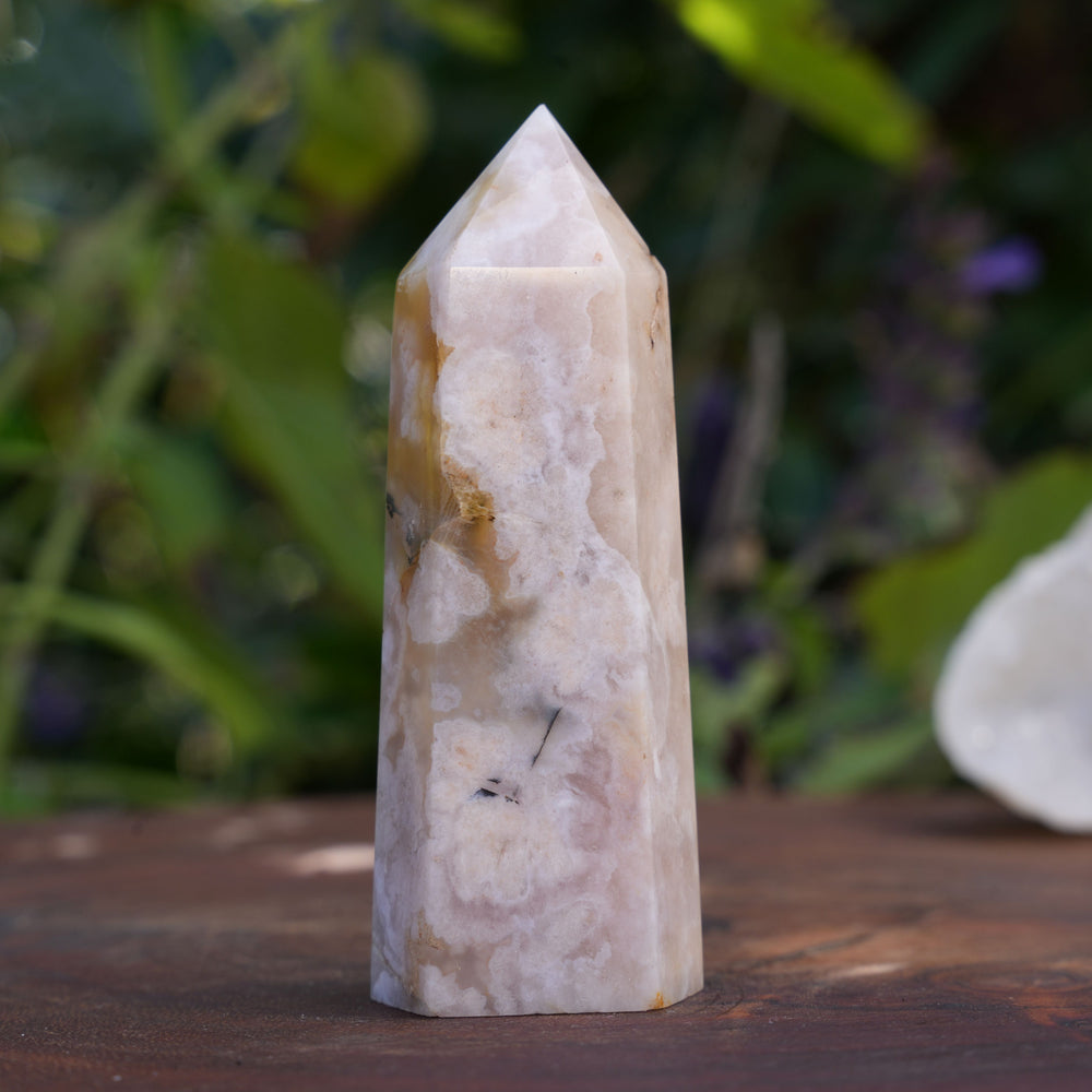 Flower Agate Points | Reiki Infused