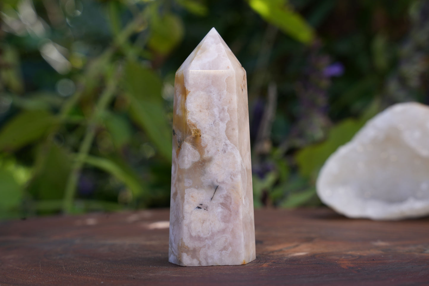 Flower Agate Points | Reiki Infused