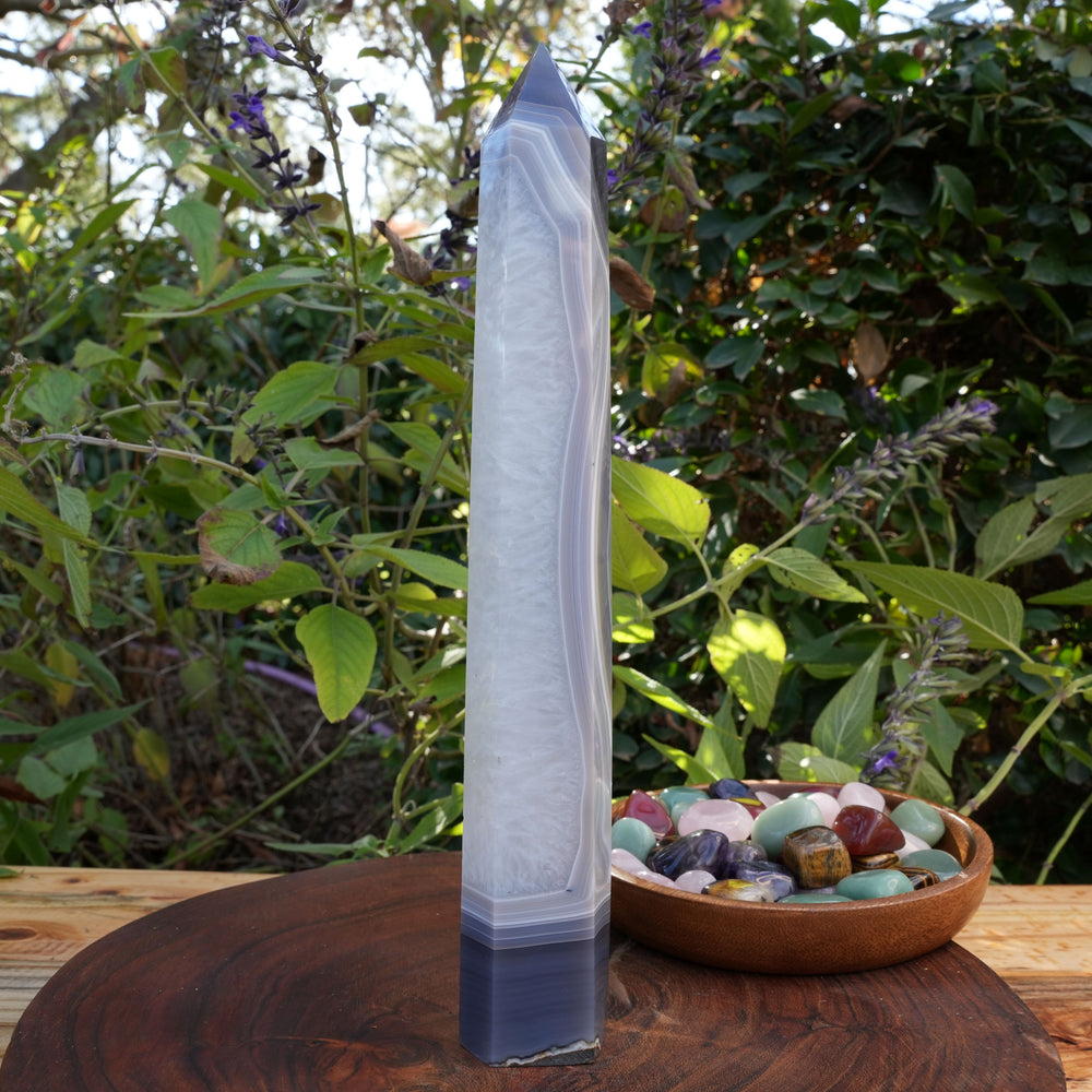 
                  
                    Large Botswana Agate Towers | Reiki Infused
                  
                