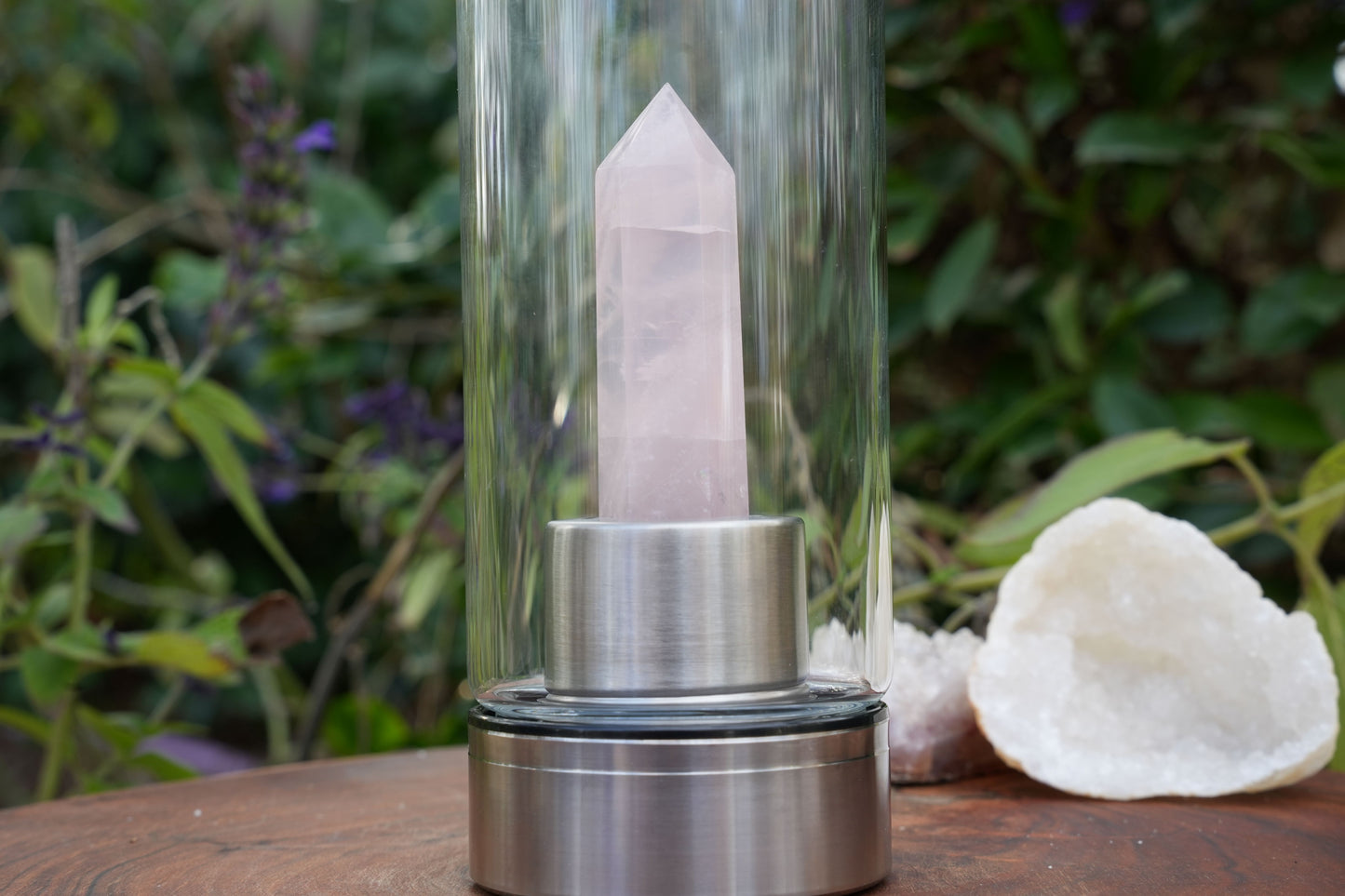 Rose Quartz Water Bottle | Reiki Infused