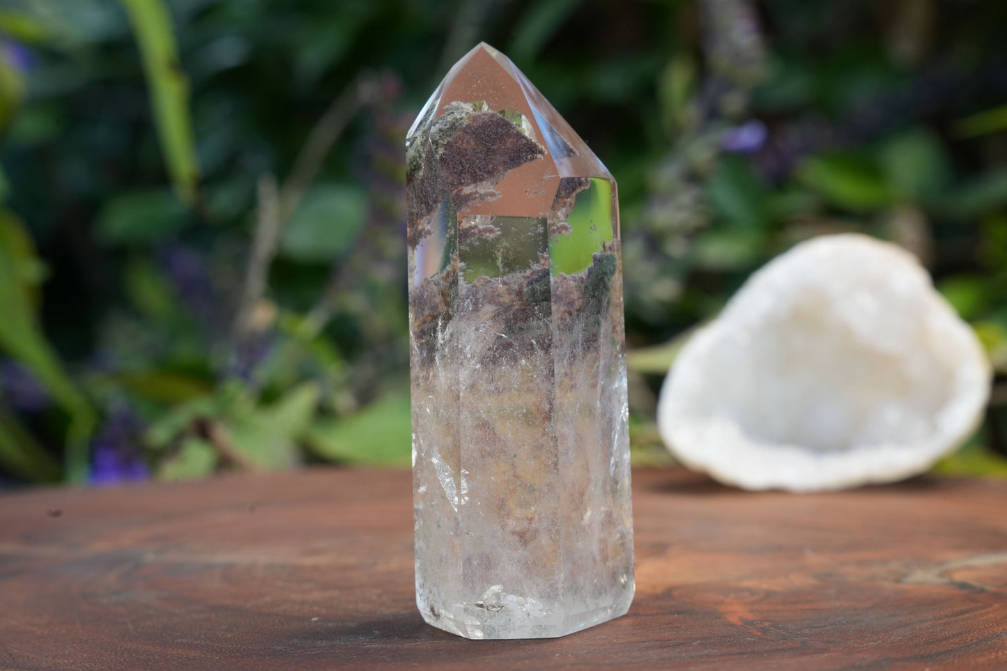 Small Green & Purple Garden Quartz Points | High Grade | Reiki Infused
