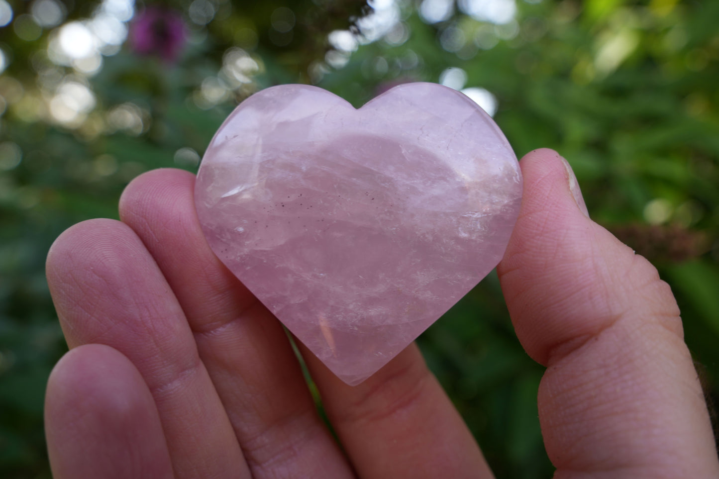 Rose Quartz Hearts | Reiki Infused