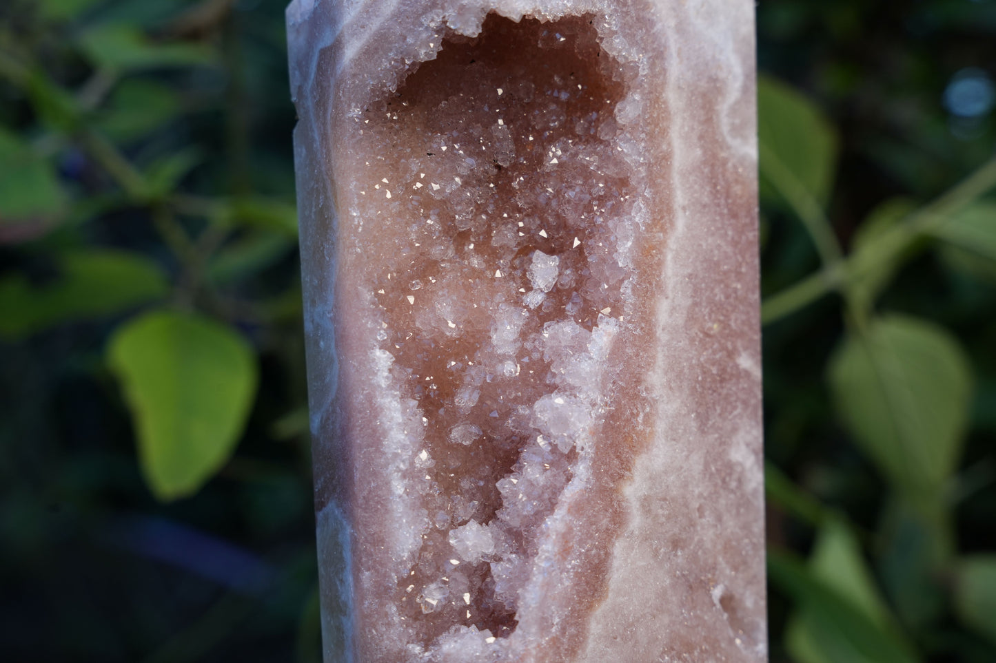 AA+ Grade Druzy Pink Amethyst Tower | Reiki Infused
